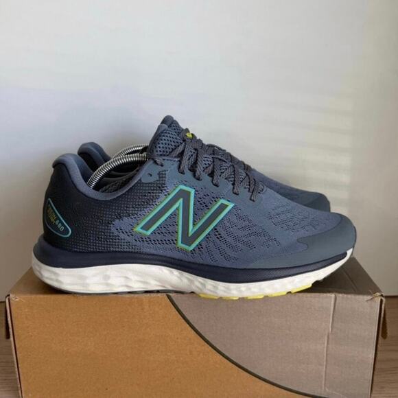 New Balance Fresh Foam 680v7 Grey/Blue Men Sneakers- SZ 10 4E main image 7